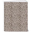 Brown Beige Snake Pattern 7  x 9  Hardcover Notebook View1