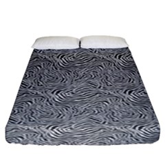 Dark Grey Snake Fitted Sheet (king Size)