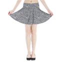 Dark Grey Snake Mini Flare Skirt View3