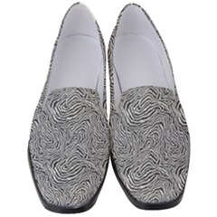 Dark Grey Snake Women s Classic Loafer Heels