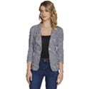 Dark Grey Snake Women s One-Button 3/4 Sleeve Short Jacket View1