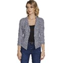 Dark Grey Snake Women s Casual 3/4 Sleeve Spring Jacket View1
