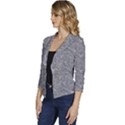 Dark Grey Snake Women s Casual 3/4 Sleeve Spring Jacket View2