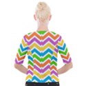 Chevron Pattern Design Texture Cropped Button Cardigan View2