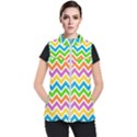 Chevron Pattern Design Texture Women s Puffer Vest View1