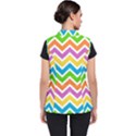 Chevron Pattern Design Texture Women s Puffer Vest View2