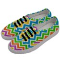 Chevron Pattern Design Texture Men s Classic Low Top Sneakers View2