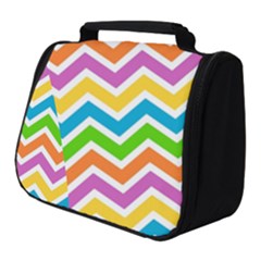 Chevron Pattern Design Texture Full Print Travel Pouch (small)