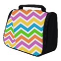 Chevron Pattern Design Texture Full Print Travel Pouch (Small) View1