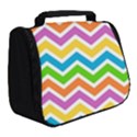 Chevron Pattern Design Texture Full Print Travel Pouch (Small) View2