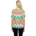 Chevron Pattern Design Texture Bow Sleeve Button Up Top View4