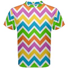 Chevron Pattern Design Texture Men s Cotton T-shirt