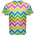 Chevron Pattern Design Texture Men s Cotton T-Shirt View1