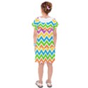 Chevron Pattern Design Texture Kids  Drop Waist Dress View2