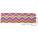 Chevron Pattern Design Texture Roll Up Canvas Pencil Holder (L) View2