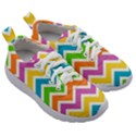Chevron Pattern Design Texture Kids Athletic Shoes View3