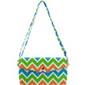 Chevron Pattern Design Texture Removable Strap Clutch Bag View1