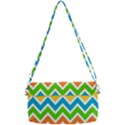 Chevron Pattern Design Texture Removable Strap Clutch Bag View2