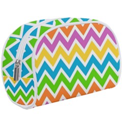 Chevron Pattern Design Texture Make Up Case (large)