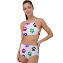 Pawprints Paw Prints Paw Animal Halter Tankini Set View1