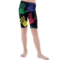 Handprints Hand Print Colourful Kids  Mid Length Swim Shorts View1