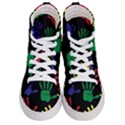Handprints Hand Print Colourful Women s Hi-Top Skate Sneakers View1