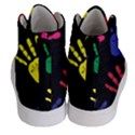Handprints Hand Print Colourful Women s Hi-Top Skate Sneakers View4