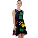 Handprints Hand Print Colourful Frill Swing Dress View1