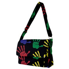 Handprints Hand Print Colourful Full Print Messenger Bag (m)