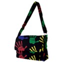Handprints Hand Print Colourful Full Print Messenger Bag (M) View1