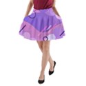 Colorful Labstract Wallpaper Theme A-Line Pocket Skirt View1