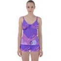 Colorful Labstract Wallpaper Theme Tie Front Two Piece Tankini View1