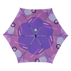 Colorful Labstract Wallpaper Theme Automatic Folding Umbrella With Case (small)