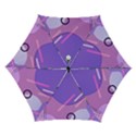 Colorful Labstract Wallpaper Theme Automatic Folding Umbrella with Case (Small) View1