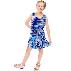 Trippy Dippy Bears Blue Dancing Greatful Dead Skull Steal Your Face Kids  Tunic Dress