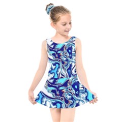 Trippy Dippy Bears Blue Dancing Greatful Dead Skull Steal Your Face Kids  Skater Dress Swimsuit