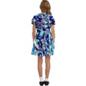 Trippy Dippy Bears Blue Dancing Greatful Dead Skull Steal Your Face Kids  Bow Tie Puff Sleeve Dress View4