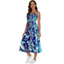 Trippy Dippy Bears Blue Dancing Greatful Dead Skull Steal Your Face Sleeveless Shoulder Straps Boho Dress View2