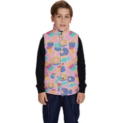 Ice Cream Donut Sweets Candie Kid s Button Up Puffer Vest