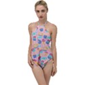 Ice Cream Donut Sweets Candie Go with the Flow One Piece Swimsuit View1
