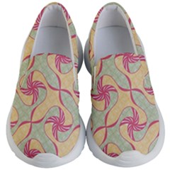 Abstract Pattern Design Scrapbooking Kids Lightweight Slip Ons