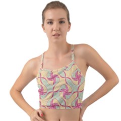 Abstract Pattern Design Scrapbooking Mini Tank Bikini Top