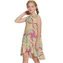 Abstract Pattern Design Scrapbooking Kids  Frill Swing Dress View2