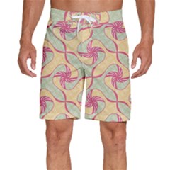 Abstract Pattern Design Scrapbooking Men s Beach Shorts