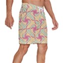 Abstract Pattern Design Scrapbooking Men s Beach Shorts View3