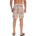 Abstract Pattern Design Scrapbooking Men s Beach Shorts View4