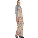 Abstract Pattern Design Scrapbooking Women s Side Zip Front Pouch Ski And Snowboard Bib Pants	 View3
