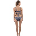 Blue Black Snake Pattern Wrap Around Bikini Set View2