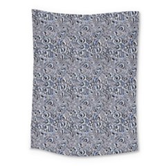 Blue Black Snake Pattern Medium Tapestry