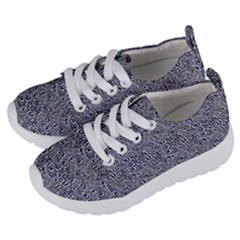 Blue Black Snake Pattern Kids  Lightweight Sports Shoes